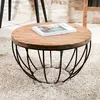 Macabane - Table basse Kenzo metal - D.60x.H.34.5 cm T.U