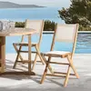 MACABANE Harris - Lot de 2 chaises Pliantes textilène Couleur Beige