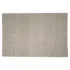 Macabane QUENTIN - Tapis rectangulaire 160x230cm en laine bouclée taupe
