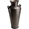 Macabane HONORE - Vase alu avec anses L45cm H1m couleur cuivre noir antique