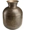 Macabane HONORE - Vase alu L53cm H75cm couleur laiton noir antique effet martelé