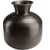 Macabane HONORE - Vase alu L60cm H70cm couleur cuivre noir antique effet martelé