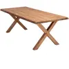 MACABANE ANDRIAN - Table à manger rectangulaire 220x100cm bois Pin recyclé