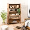 Étagère en bois recyclé 5 niveaux marron MACABANE ANDRIAN