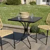 MACABANE VIANNEY - Table de jardin carrée 2 personnes 70x70cm