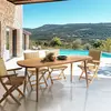 Table de jardin en bois d'Angélique huilé 200x90cm