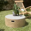 Macabane - Table basse Hector bambou - 80x80x33 cm OS