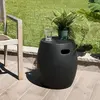 Macabane Table d'appoint ronde - Béton - 42 x 42 cm - Noir