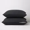 Lot de 2 Taies d'oreiller 2 en 1 - Alèse absorbante intégrée - Coloris...