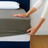 DODO | Drap Housse 2 en 1 - Alèse Imperméable intégrée - Coloris Sable