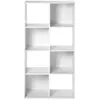 COMPO MEUBLE de rangement 8 cases Blanc - L62 cm