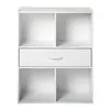 COMPO Meuble de rangement contemporain blanc - L 62 cm