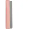Tapis de souris WE XXL en PU réversible, rose et gris.