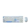 Pack Clavier + Souris sans Fil - WE POP - Bleu - Connexion 2.4GHz - Pavé Numérique - Piles Incluses