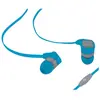 WE Ecouteurs avec micro - 1.20 m - jack 3.5 mm - 98dB - Bleu et gris