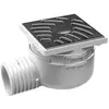 Nicoll - Siphonnette verticale 40/50 grille inox 10x10 avec adsihj
