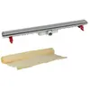 Caniveau de douche inox réversible 790mm + natte Nicoll sicanatfh80r