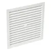 Nicoll - Grille carré 200 x 200 mm, blanche avec moustiquaire
