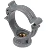 Collier monobloc PVC gris simple - Tube Ø 50 mm - Nicoll