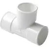 Té pied de biche PVC - NICOLL - FF 87°30 - Ø40 - Blanc