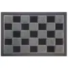 Id Mat - Tapis grattoir picots floqués noir-gris 40x60cm