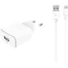 Chargeur secteur ESSENTIELB USB 2.4A + Cable lightning blanc