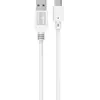 Câble USB C ESSENTIELB vers USB blanc 1m