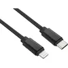 Câble Lightning ADEQWAT vers USB-C 2m noir certifié Apple