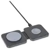 Chargeur induction ADEQWAT sans fil MagSafe plat pliable 2 en 1
