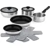 Batterie de cuisine ESSENTIELB 10 pcs revetement sain - sans PFAS