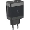 Chargeur secteur ADEQWAT USB C x2 65W Noir