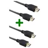 Câble HDMI ESSENTIELB x2 HDMI 2M noir droit 2.0
