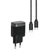 Chargeur + câble USB-C 35W + Câble USB-C 1M Noir Adeqwat