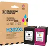 Multipack Cartouches D'encres Electro Depot Compatible Hp H302xl Pack ...
