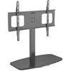 Support Pied Edenwood Tv De 81 À 165 Cm Mdf Noir