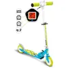 Stamp Trottinette pliable avec compteur de vitesse - bleu - Skids Control