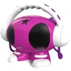 Bigben Interactive Lecteur rose blanc violet MP3 USB avec enregistreur vocal 2 micros