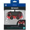 Manette filaire NACON lumineuse rouge pour Playstation 4