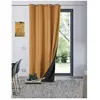 Rideau thermique aspect velours "Galena" - 140x260cm - Ocre