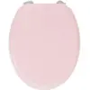 Gelco Design Dolce Abattant WC, Bois Moule, Rose, 44 x 37,5 x 5,5cm