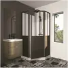 TBS CABINE DE DOUCHE 100X100X220 STYLE INDUTRIEL NOIR