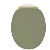 Gelco Design abattant wc samba mdf kaki déclipsable soft close