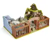 Papo-Le Zoo LA Vie Sauvage Zoobles Environnement en Bois, 60107, Multicolore, Taille Unique
