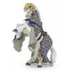 Papo- Cheval du Maître des Armes cimier bélier Le Monde Medieval Figurine, 39914