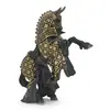 Papo- Cheval du Maître des Armes cimier Taureau Le Monde Medieval Figurine, 39918