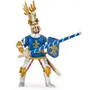 papo Medieval Et Fantastiques Chevalier Bleu Fleur De Lys
