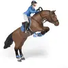 Figurine Papo Cheval de saut d'obstacle et sa cavalière