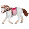 Figurine Poney de promenade - PAPO - CHEVAUX, POULAINS ET PONEYS - Blanc