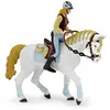 Papo 51545 Cheval de la cavalière fashion bleue