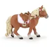 Figurine avec selle Papo Poney shetland Marron TU 905051559